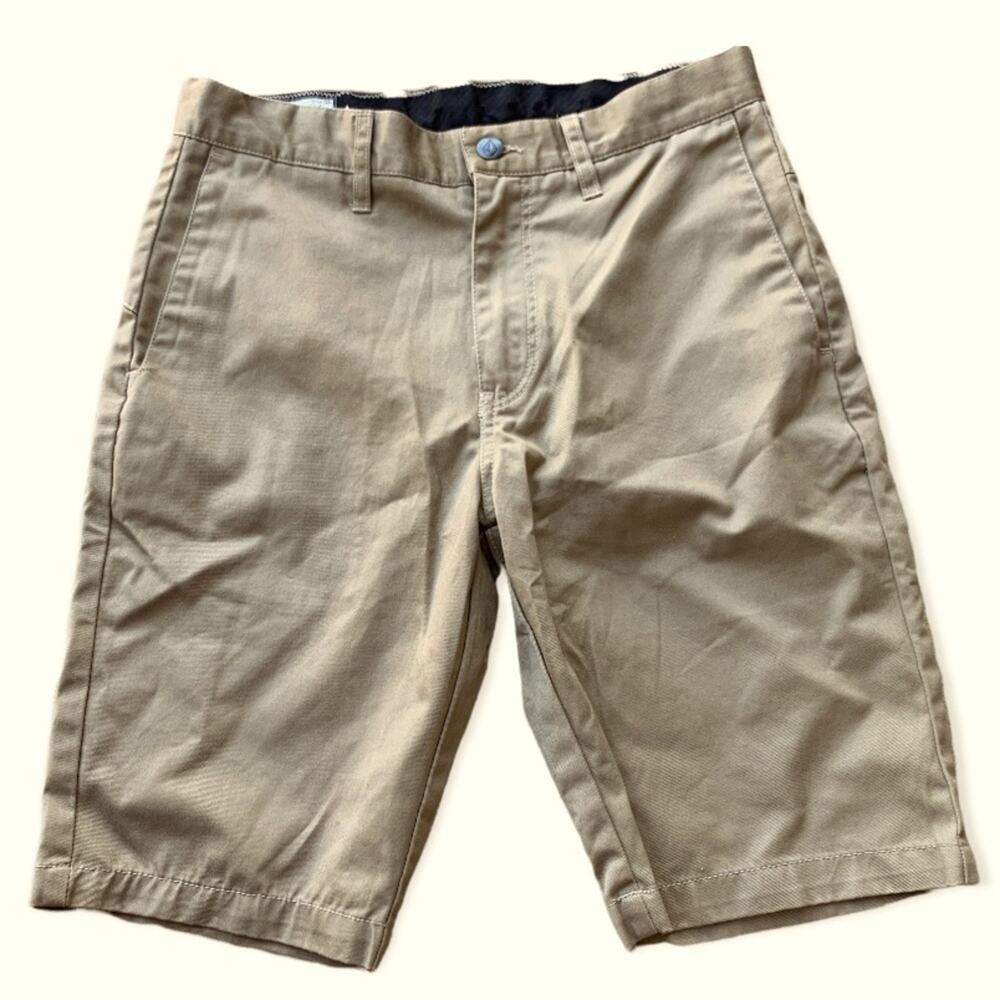 Volcom Mens Tan Chino Shorts 28